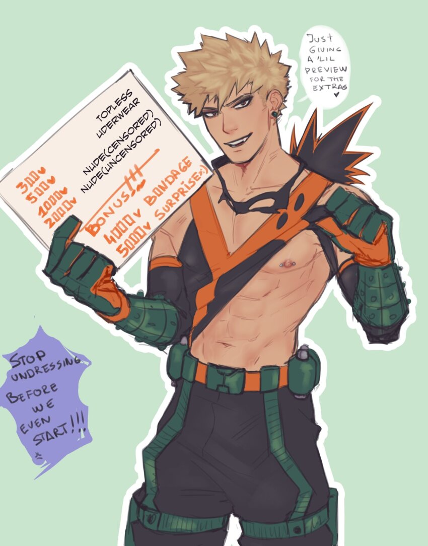 Bakugou Katsuki (Boku No Hero Academia) Rule 34 Image