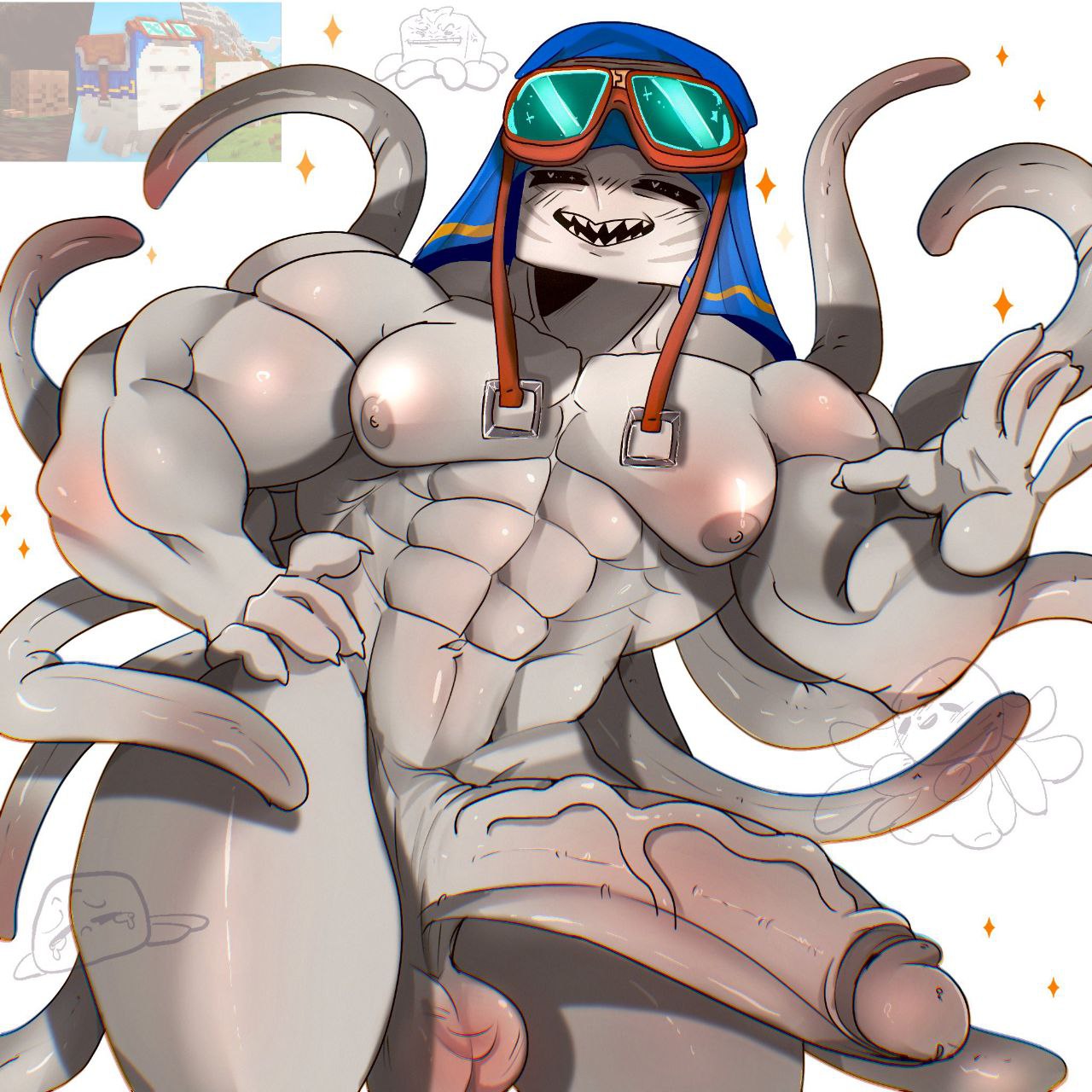 Ghast (Minecraft) Rule 34 Image