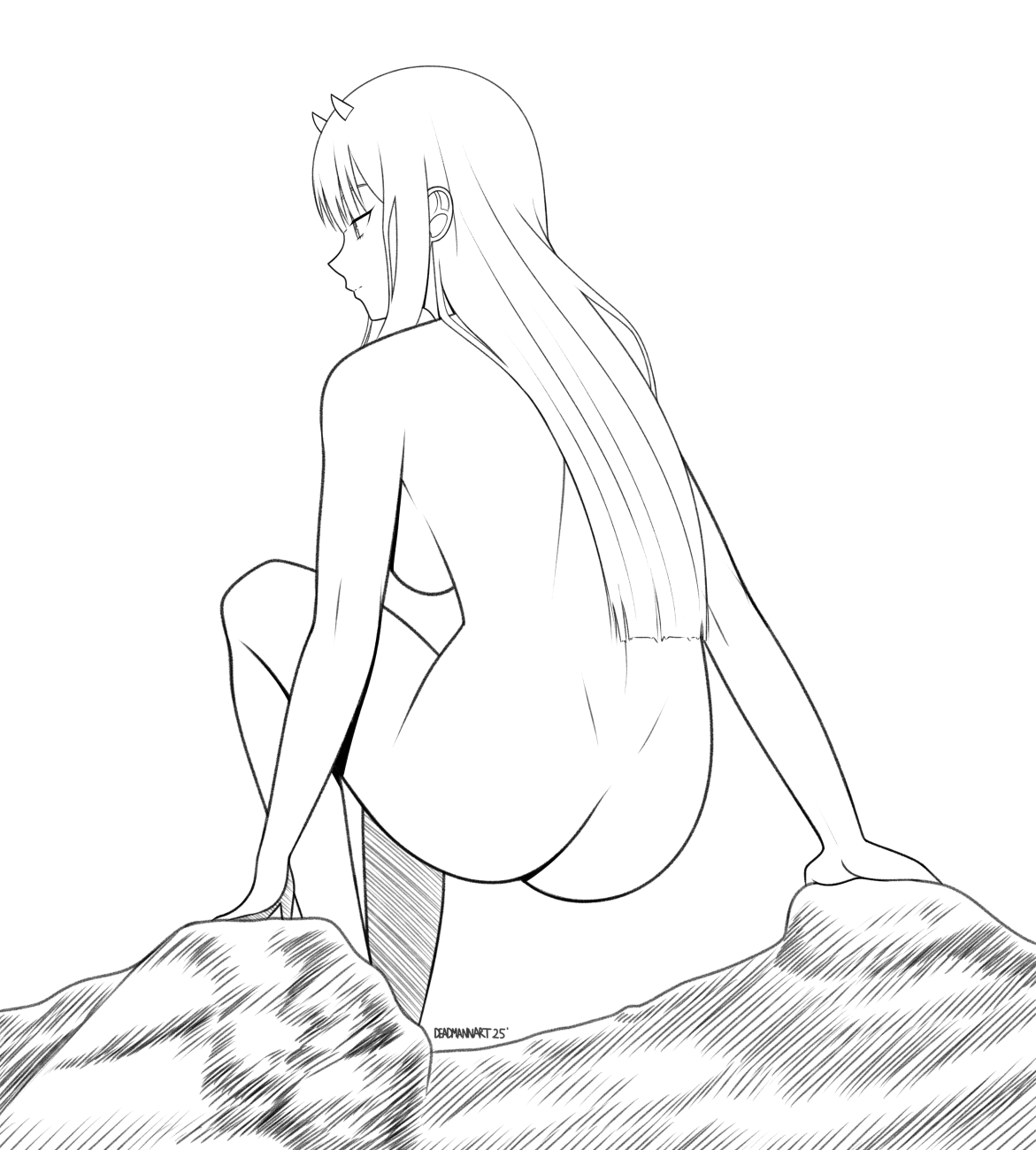 Zero Two (Darling In The Franxx) Rule 34 Image