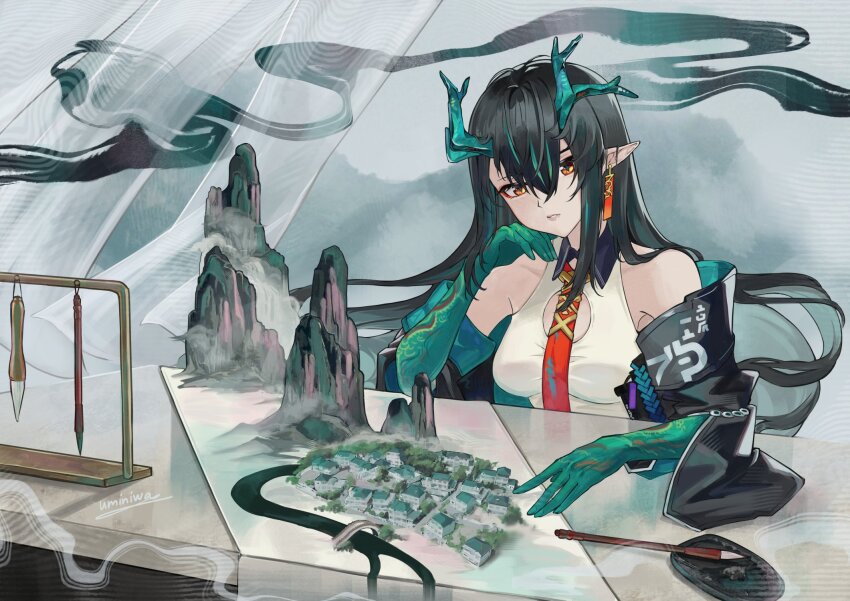 Dusk (Arknights) Rule 34 Image