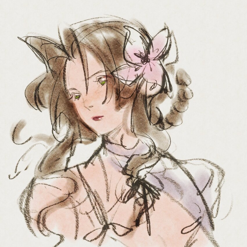 Aerith Gainsborough (Final Fantasy) Rule 34 Image