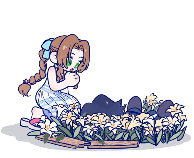 Aerith Gainsborough (Final Fantasy) Rule 34 Image