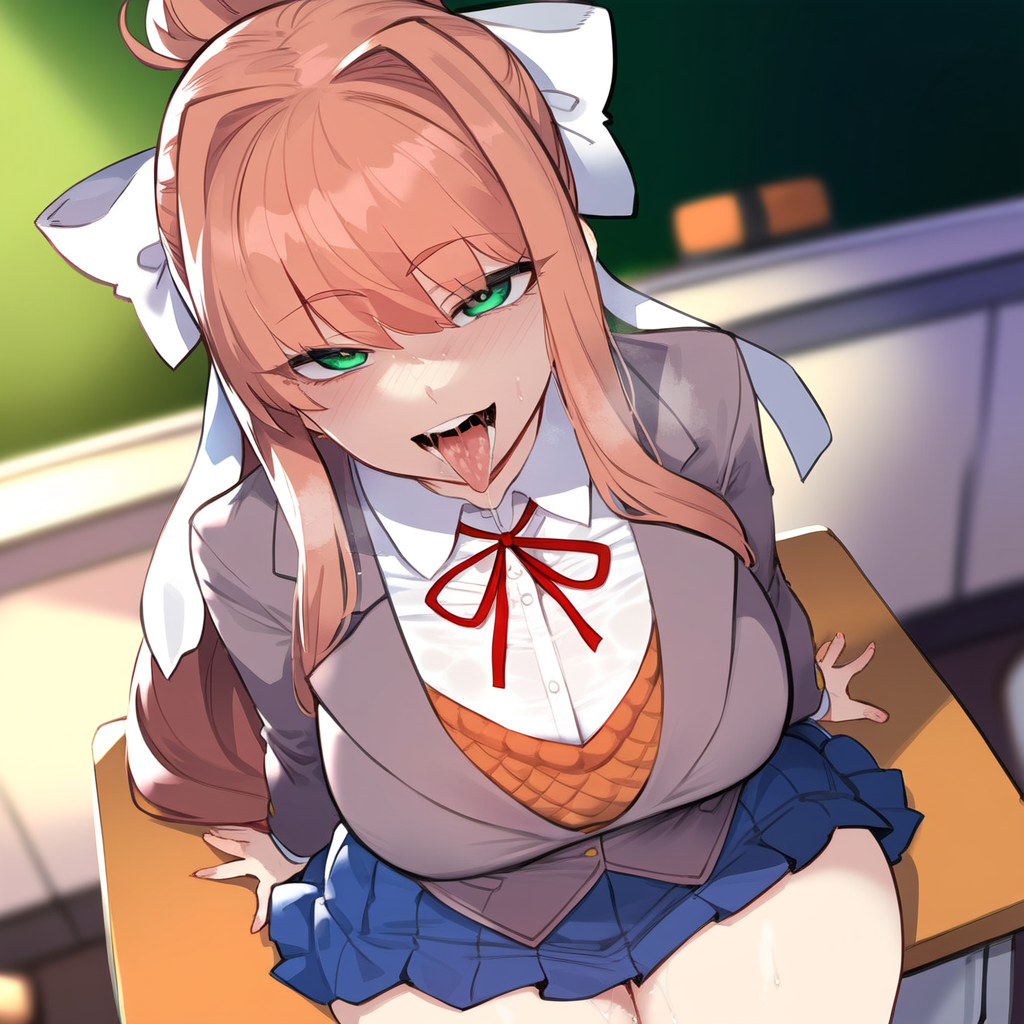 Monika (Doki Doki Literature Club) Rule 34 Image
