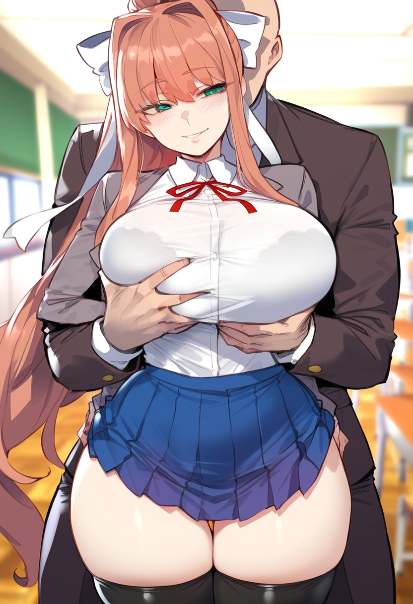Monika (Doki Doki Literature Club) Rule 34 Image