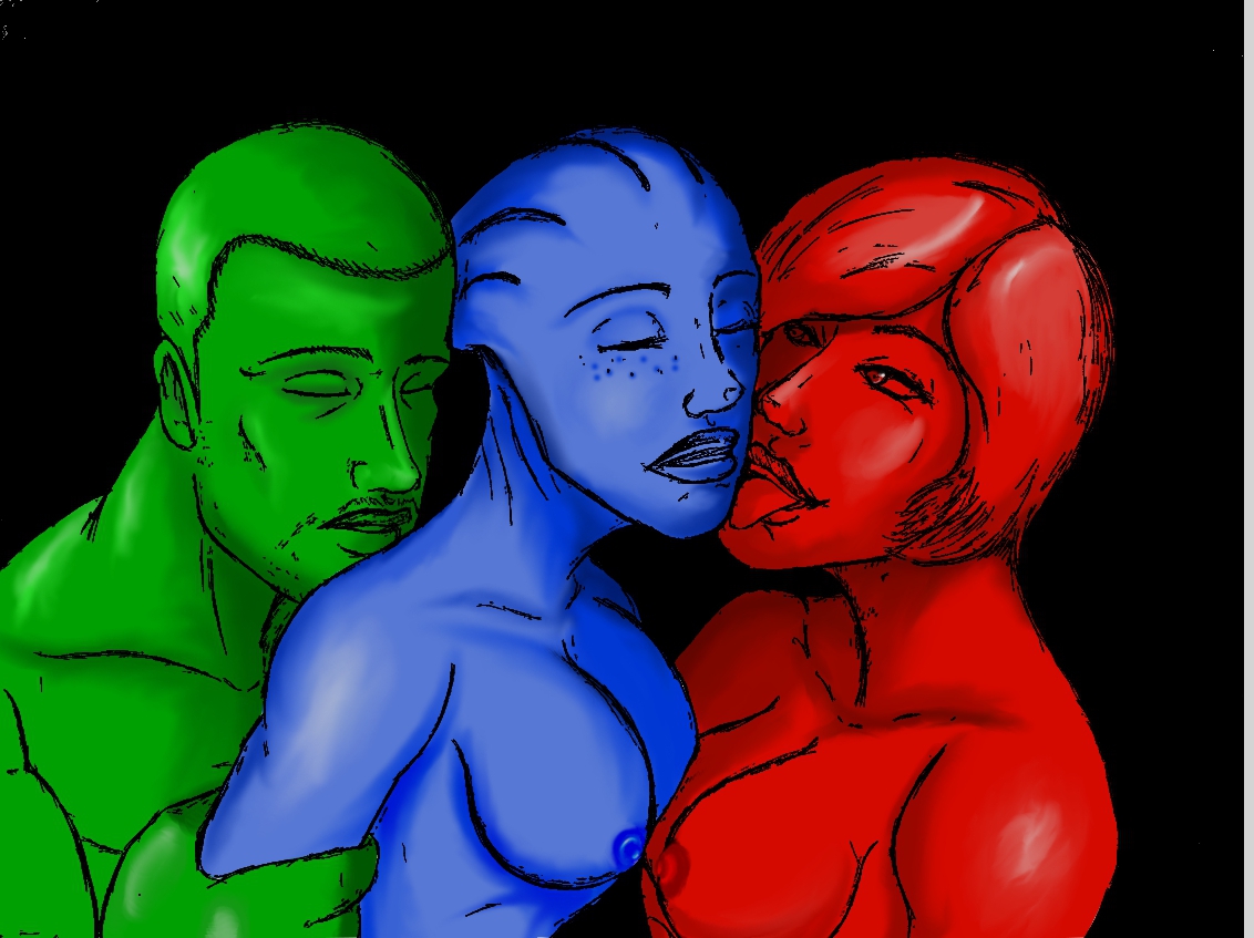 Commander Shepard (Liara T'Soni) Rule 34 Image