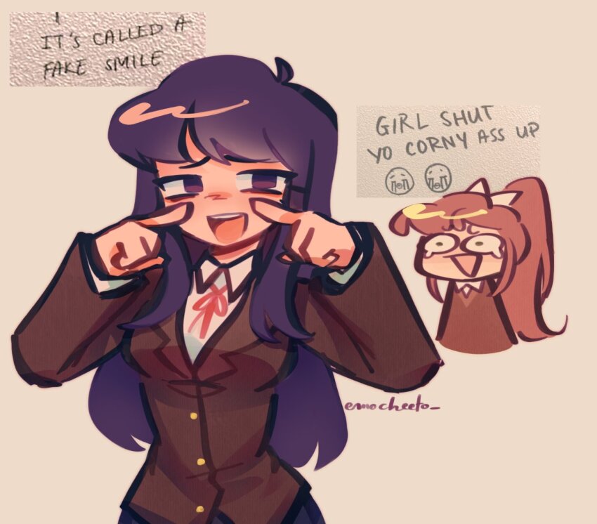 Monika (Doki Doki Literature Club) Rule 34 Image