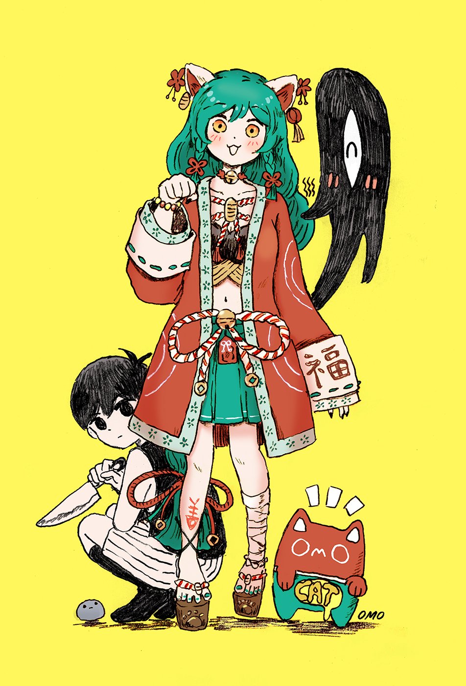 Omocat (Hector (Omori)) Rule 34 Image