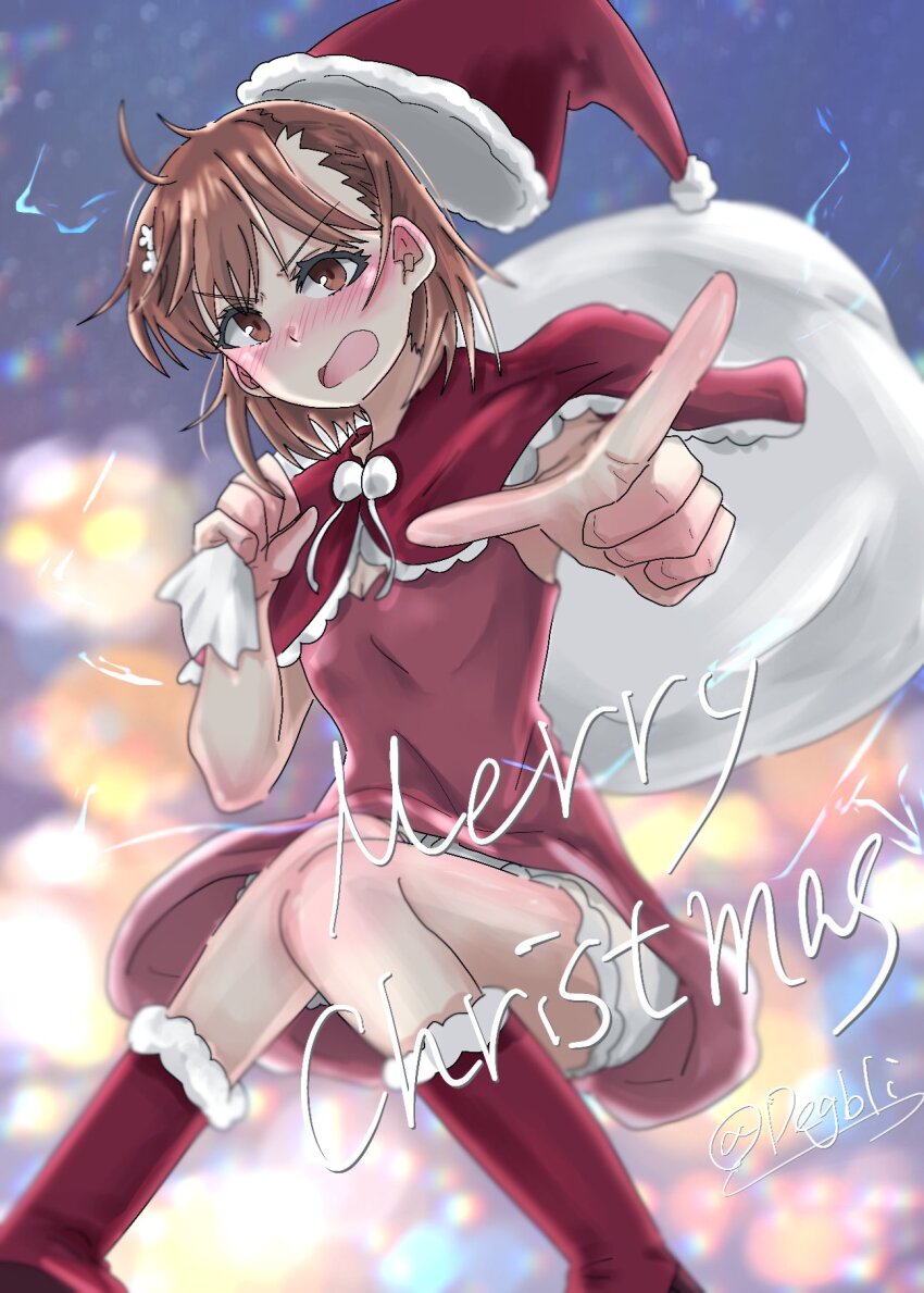 Misaka Mikoto (Christmas) Rule 34 Image