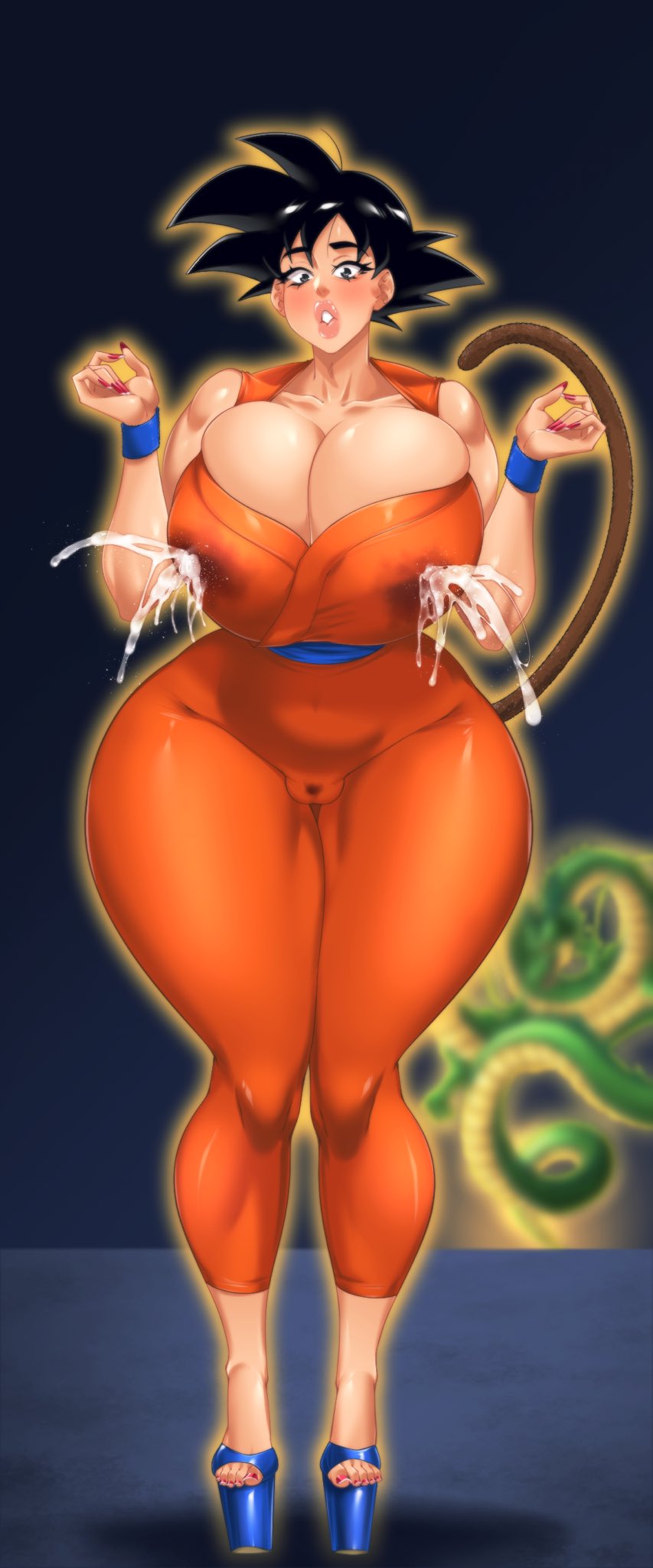 Female Goku (Dragon Ball) Rule 34 Image