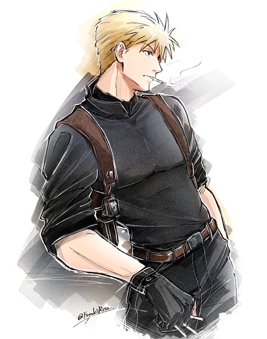Jean Havoc (Fullmetal Alchemist) Rule 34 Image