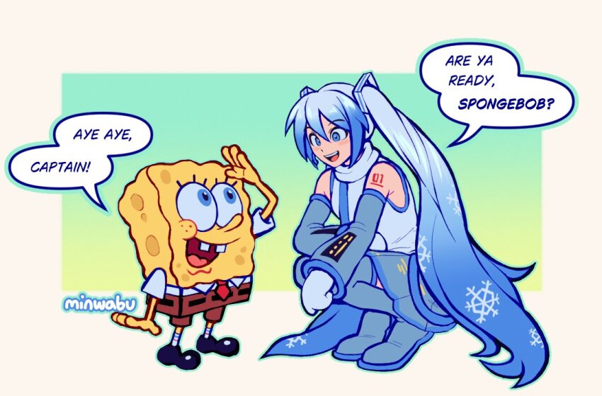 Hatsune Miku (Spongebob Squarepants) Rule 34 Image