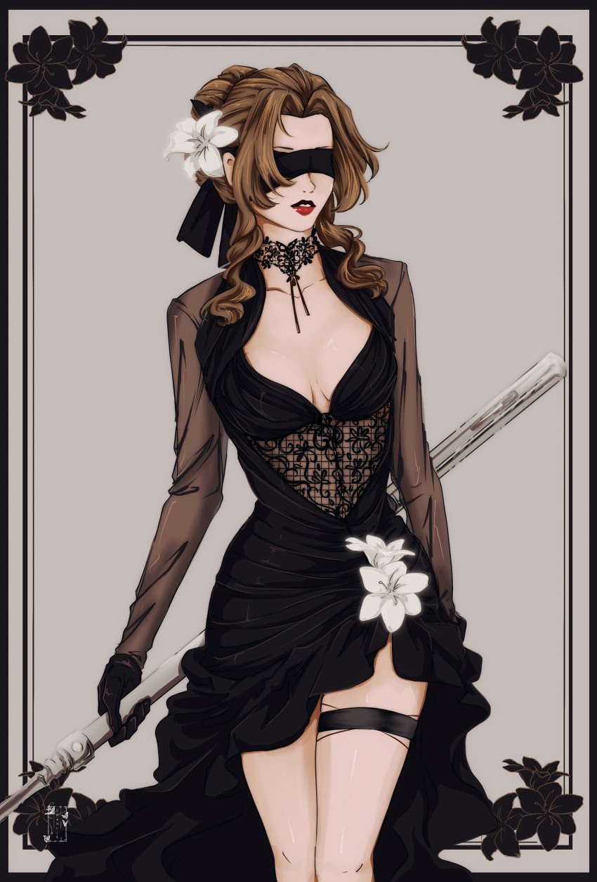 Aerith Gainsborough (Final Fantasy) Rule 34 Image