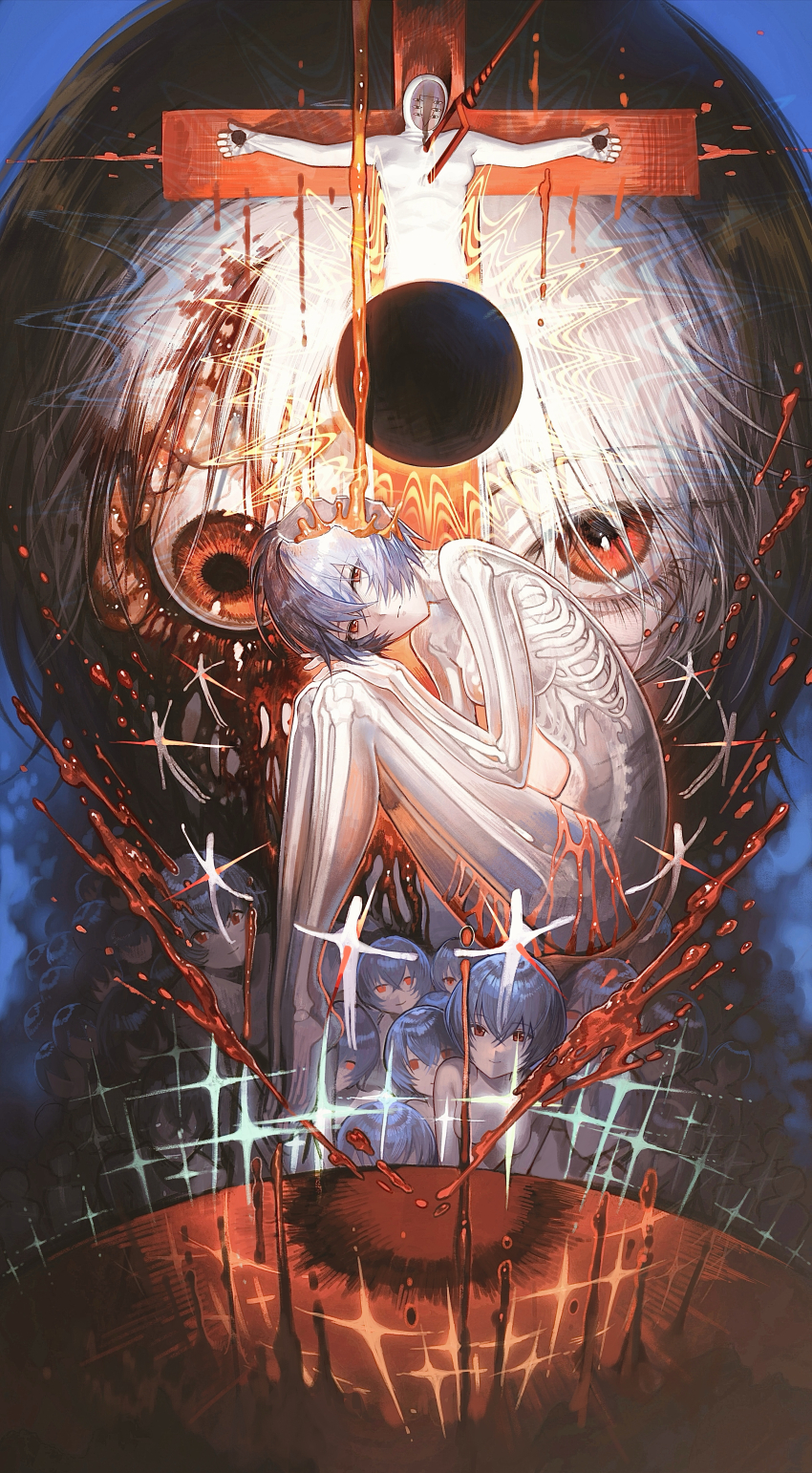 Ayanami Rei (Neon Genesis Evangelion) Rule 34 Image
