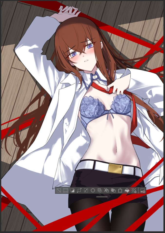 Makise Kurisu (Adobe Photoshop) Rule 34 Image