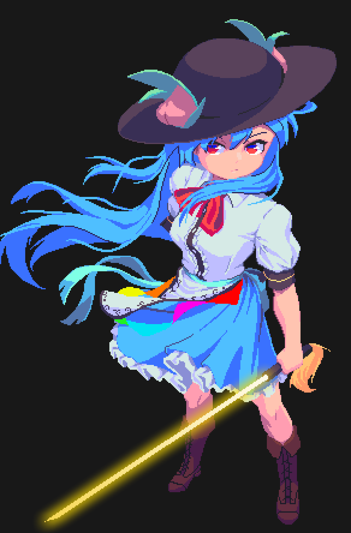 Hinanawi Tenshi (Touhou) Rule 34 Image