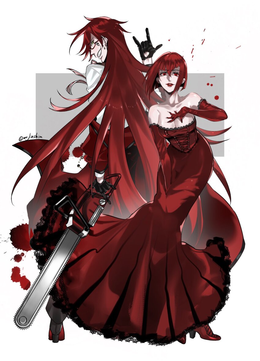 Grell Sutcliff (Kuroshitsuji) Rule 34 Image