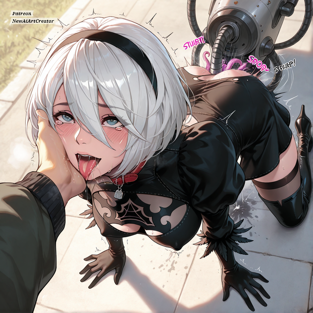 Yorha 2b (Nier: Automata) Rule 34 Image