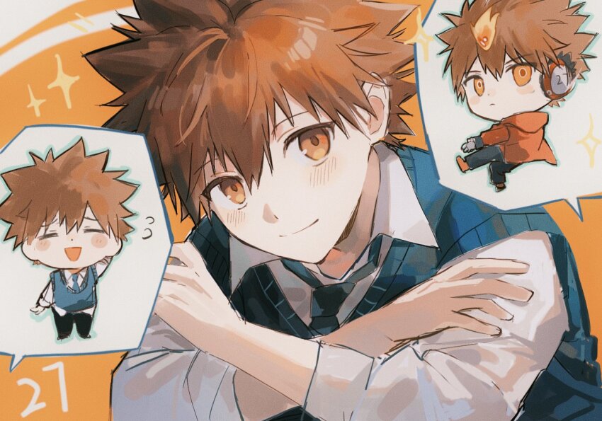Sawada Tsunayoshi (Katekyo Hitman Reborn!) Rule 34 Image