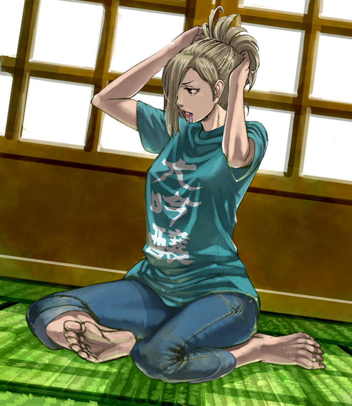 Adjusting Hair Rule 34 Image