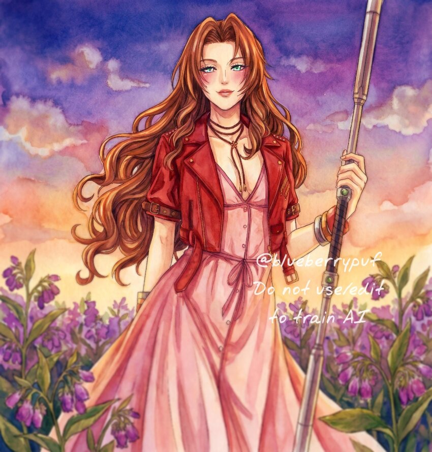 Aerith Gainsborough (Final Fantasy) Rule 34 Image