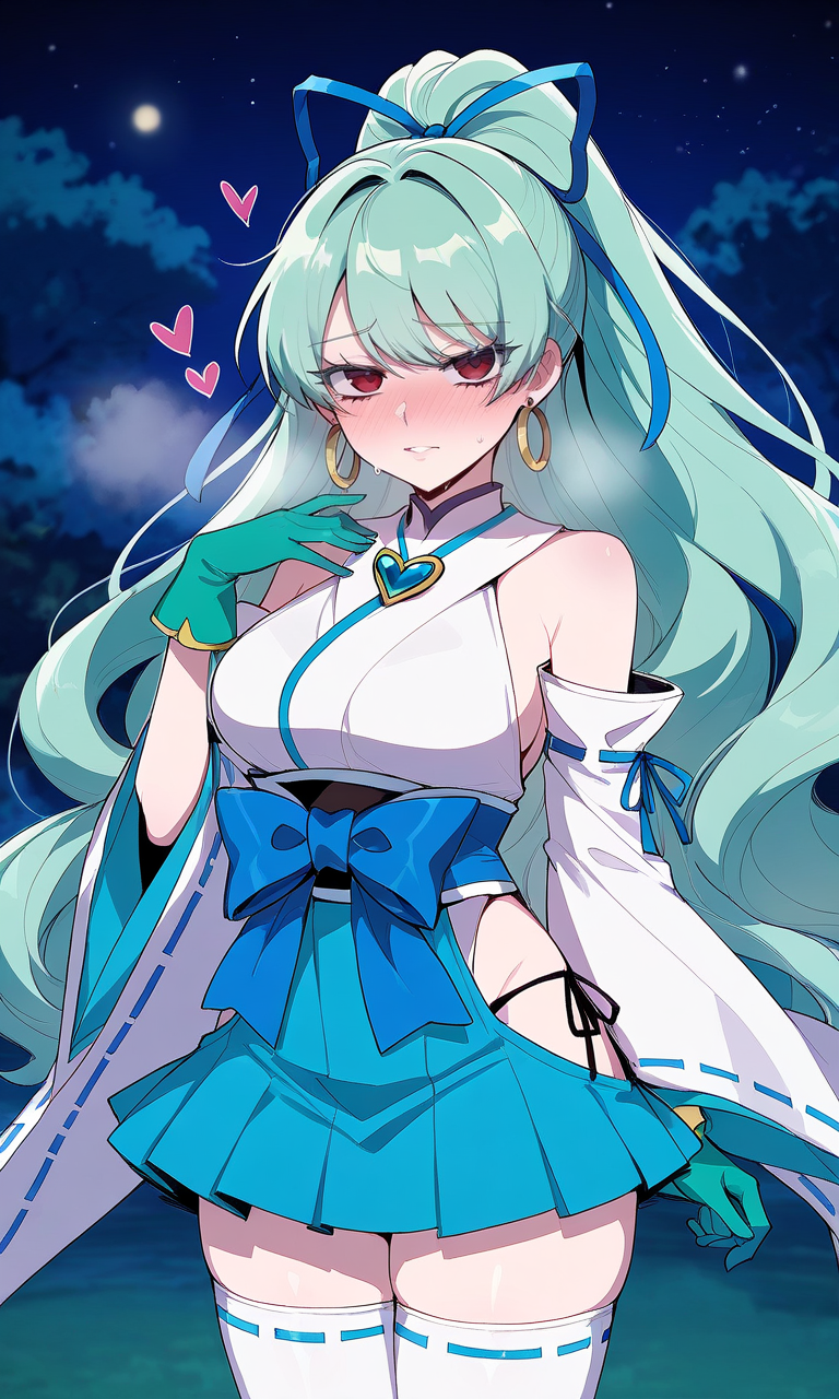Magia Azul (Gushing Over Magical Girls) Rule 34 Image