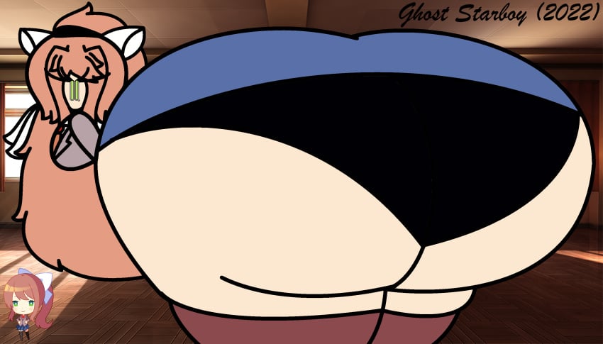 Monika (Doki Doki Literature Club) Rule 34 Image