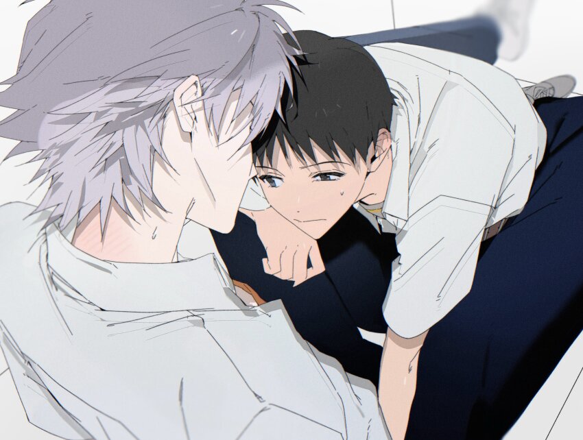 Ikari Shinji (Nagisa Kaworu) Rule 34 Image