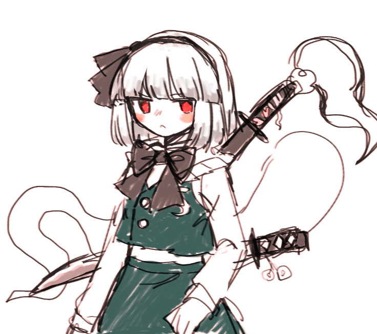 Konpaku Youmu (Touhou) Rule 34 Image
