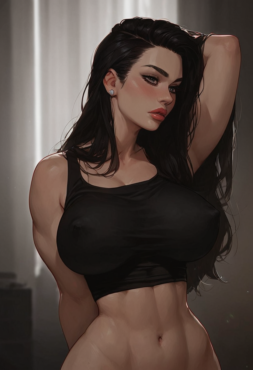 Black Crop Top Rule 34 Image
