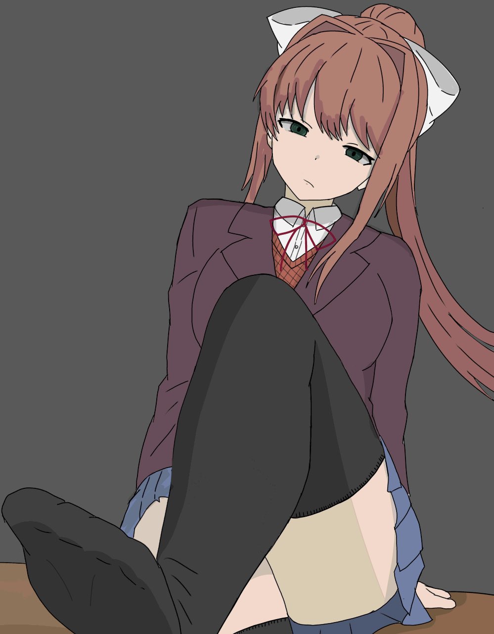 Monika (Doki Doki Literature Club) Rule 34 Image