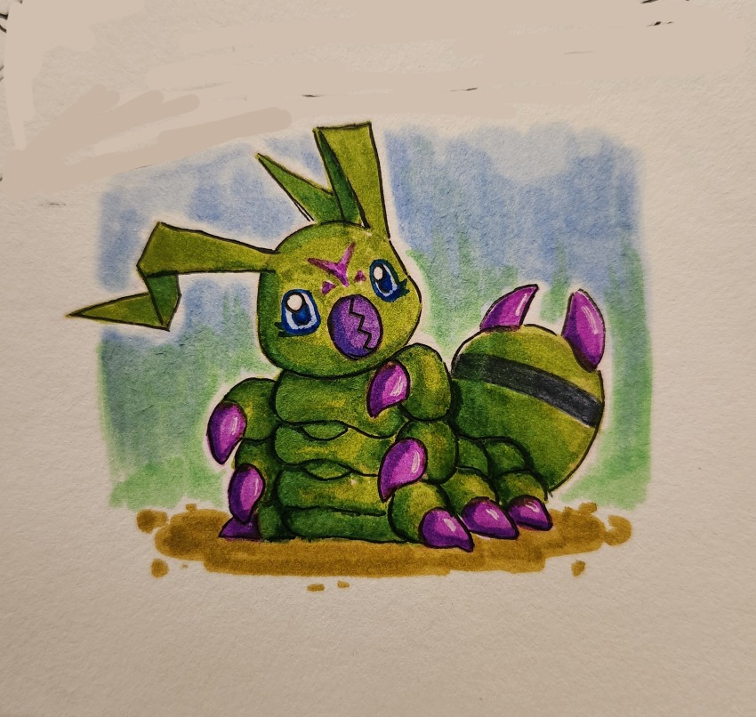 Wormmon (Digimon) Rule 34 Image