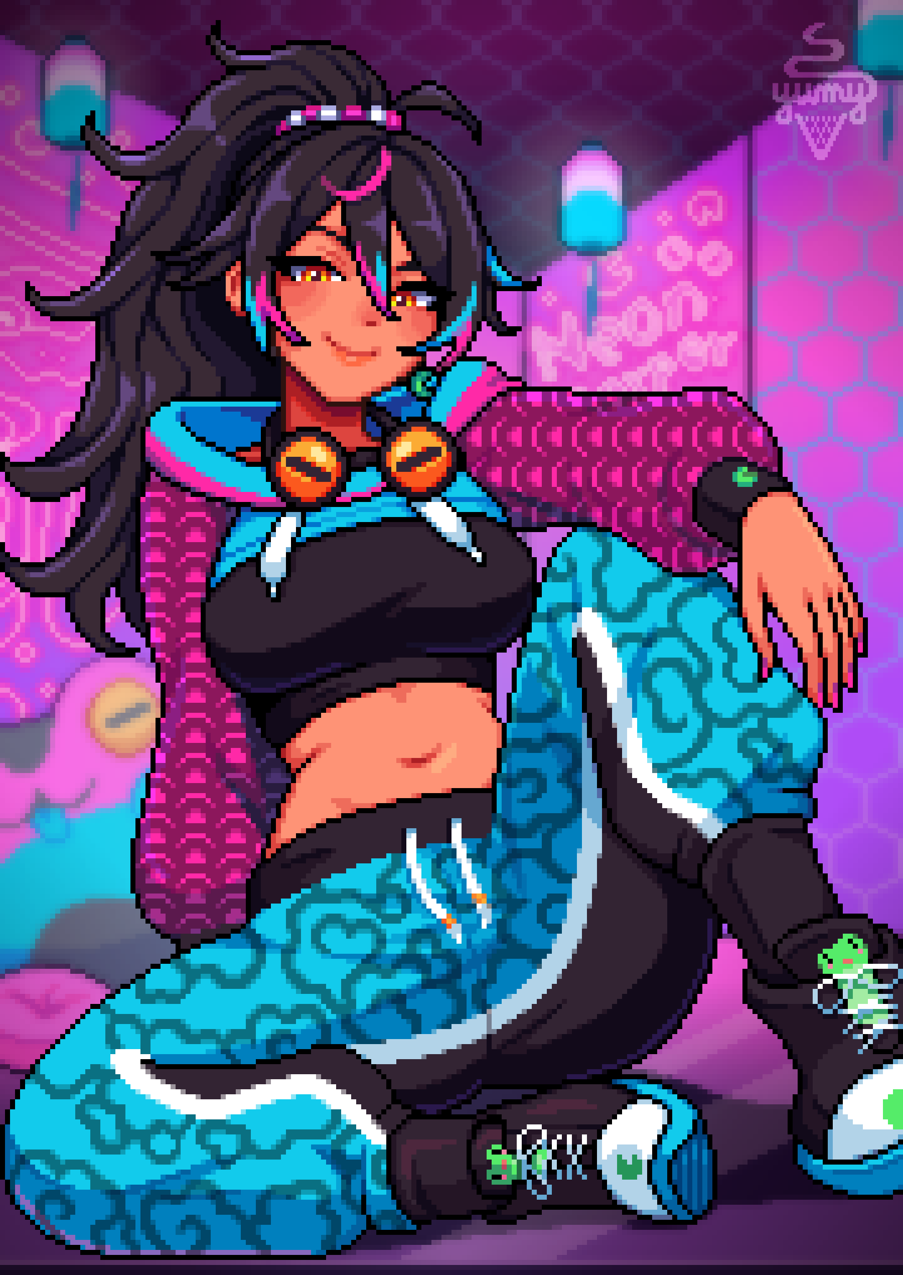 Neon Harper (Indie Virtual Youtuber) Rule 34 Image