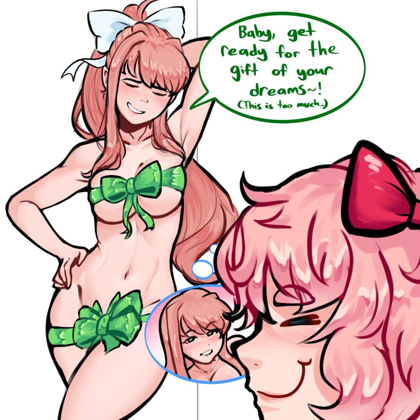 Monika (Doki Doki Literature Club) Rule 34 Image