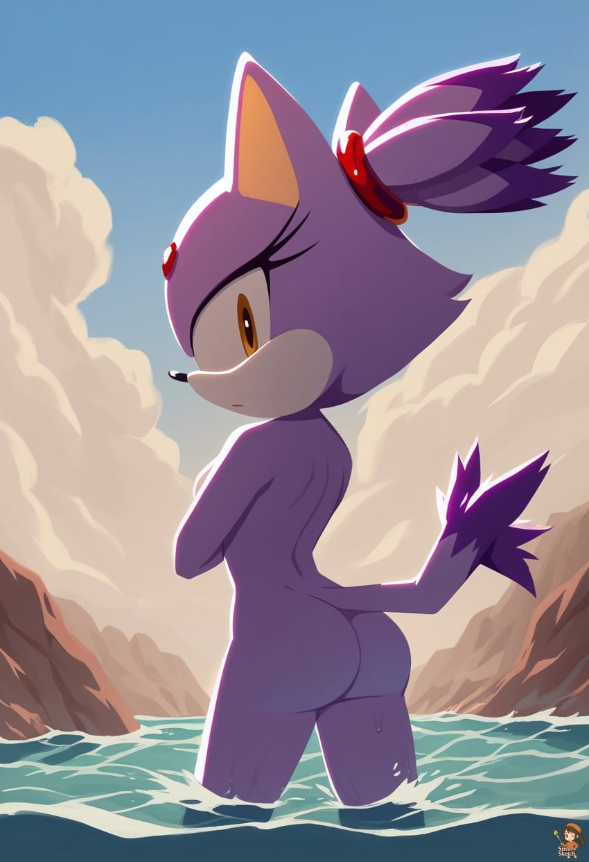 Blaze The Cat (Sega) Rule 34 Image