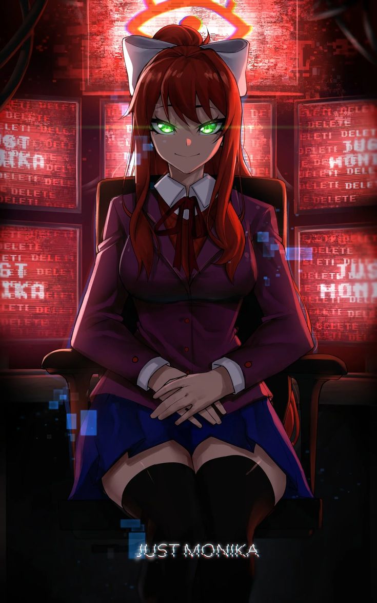 Monika (Doki Doki Literature Club) Rule 34 Image