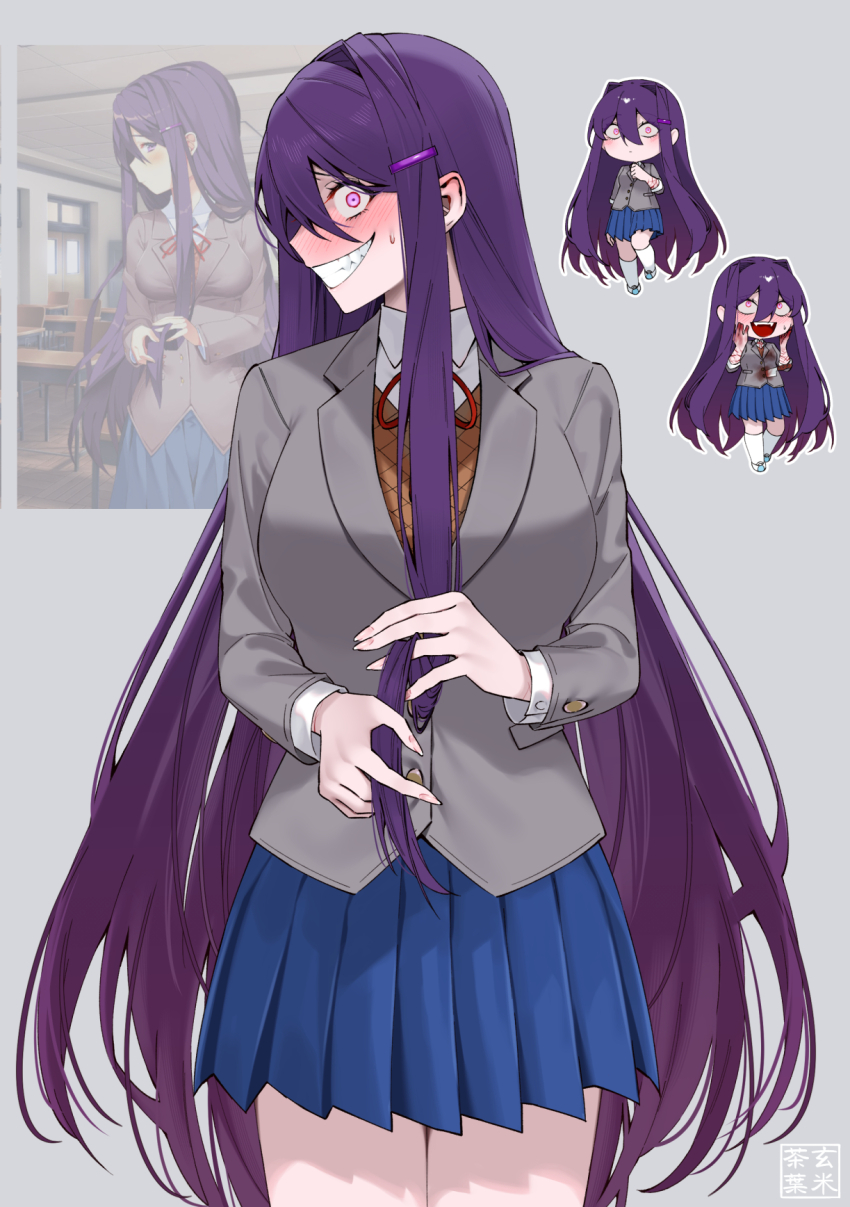 Yuri (Doki Doki Literature Club) Rule 34 Image