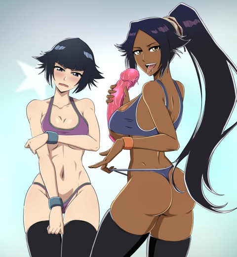 Shihouin Yoruichi (Bleach) Rule 34 Image