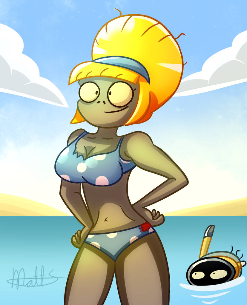 Bikini Zombie (Pvz) Rule 34 Image
