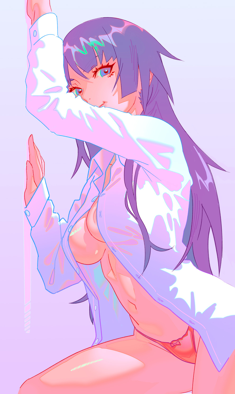 Senjougahara Hitagi (Bakemonogatari) Rule 34 Image