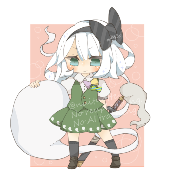 Konpaku Youmu (Touhou) Rule 34 Image