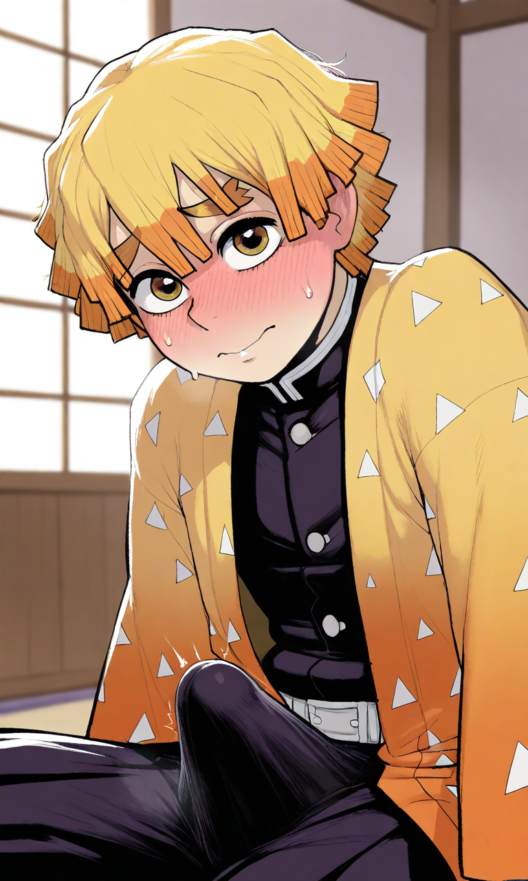 Zenitsu Agatsuma (Demon Slayer) Rule 34 Image