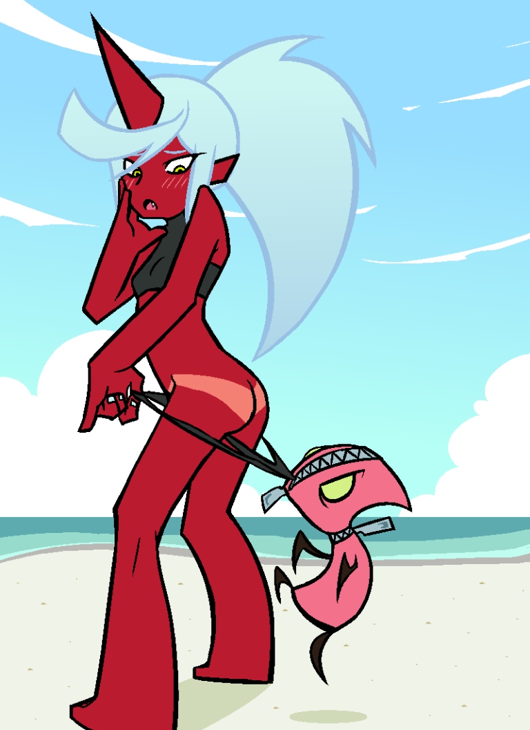 Kneesocks Daemon (Panty & Stocking With Garterbelt) Rule 34 Image