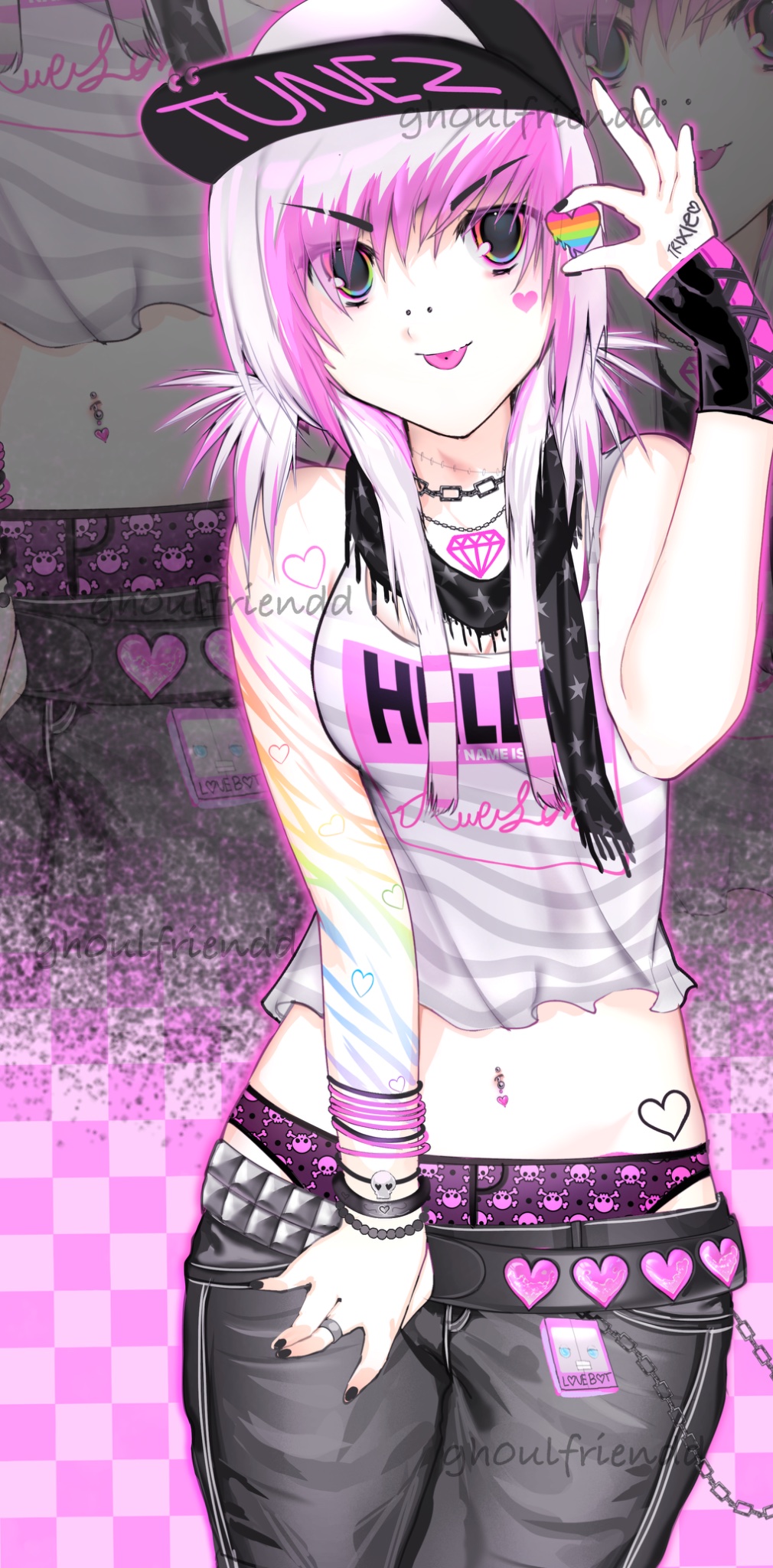 Rainbow Heart (Original) Rule 34 Image