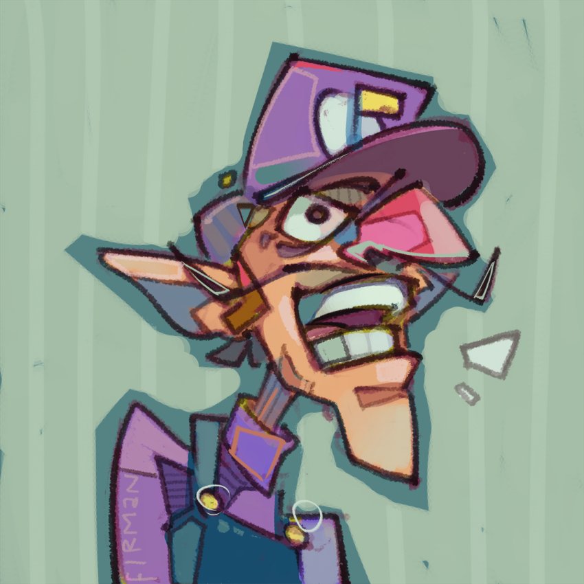 Waluigi (Mario (Series)) Rule 34 Image