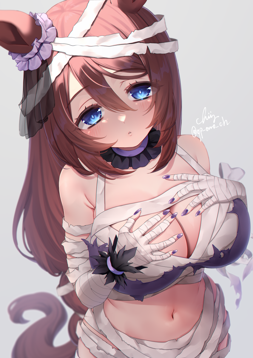Super Creek (Chiffon-Wrapped Mummy) (Umamusume) Rule 34 Image