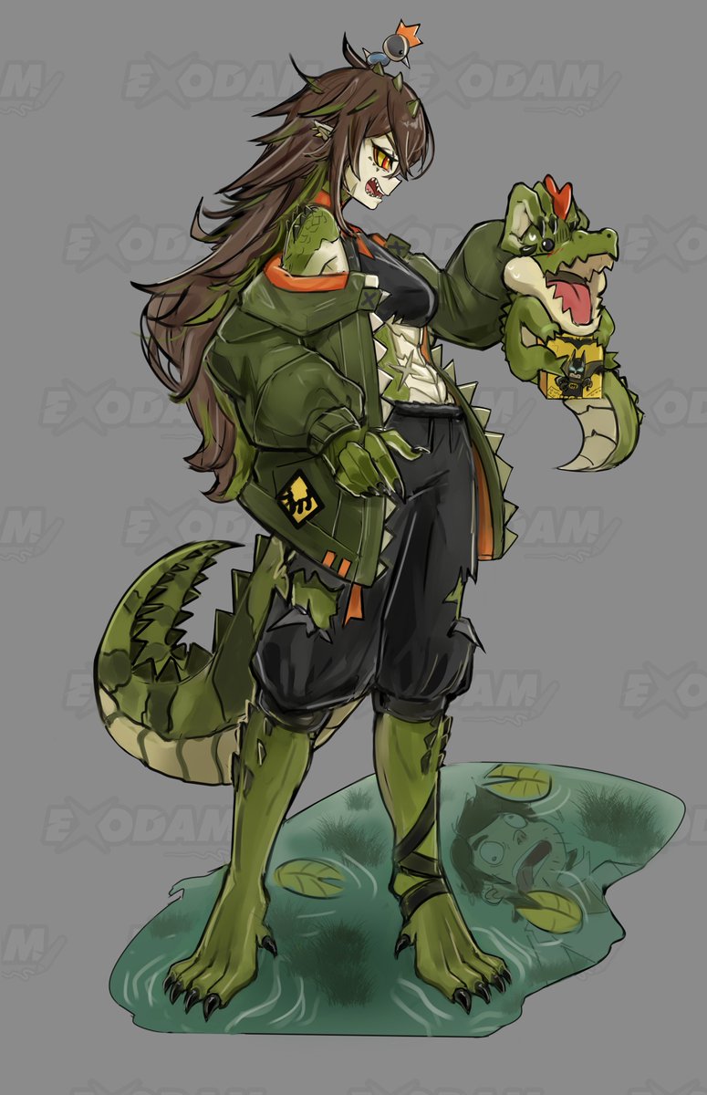 Kairyu Crocodile (Beastiez) Rule 34 Image