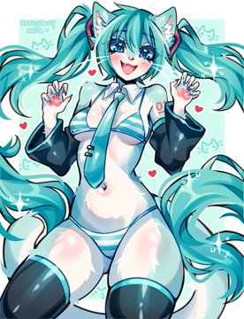 Hatsune Miku (Original) Rule 34 Image