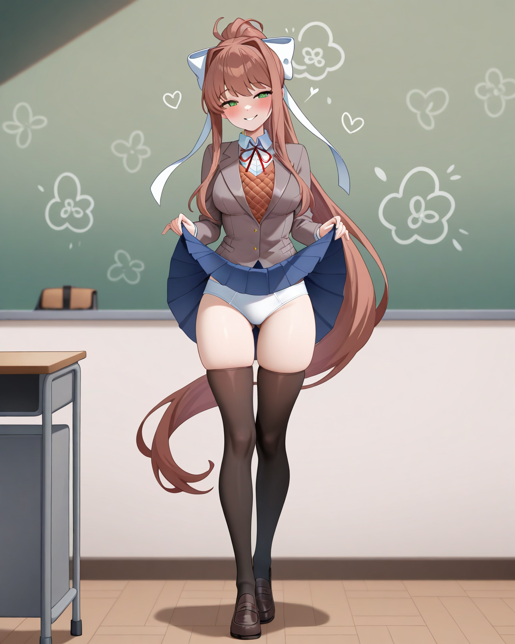 Monika (Doki Doki Literature Club) Rule 34 Image