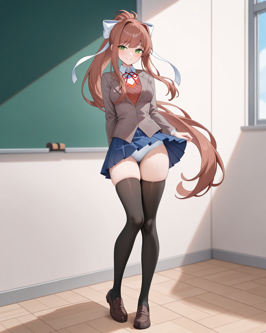 Monika (Doki Doki Literature Club) Rule 34 Image