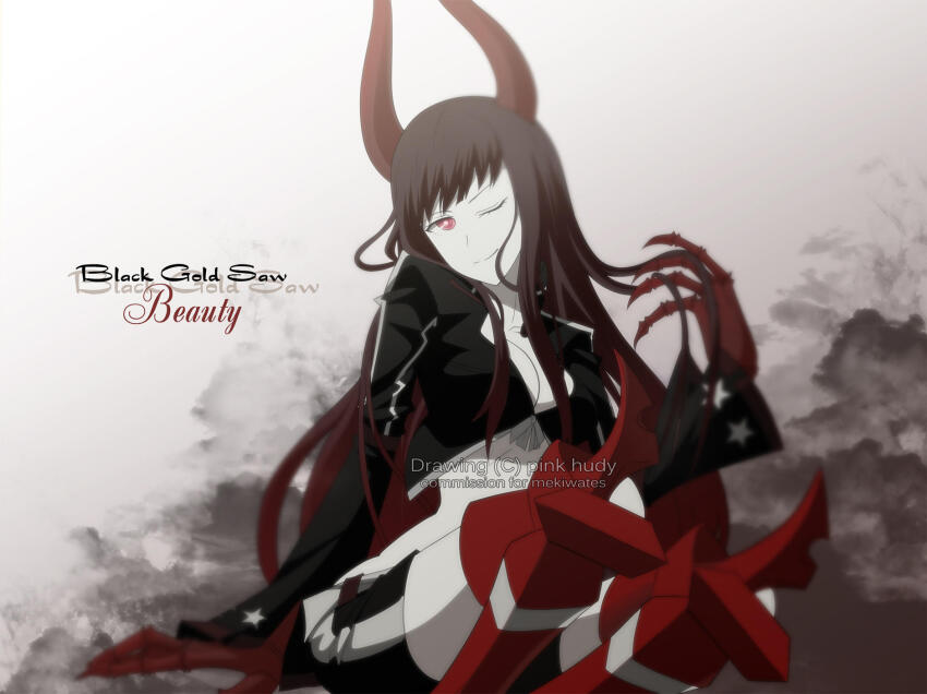 Black Gold Saw (Black Rock Shooter) Rule 34 Image